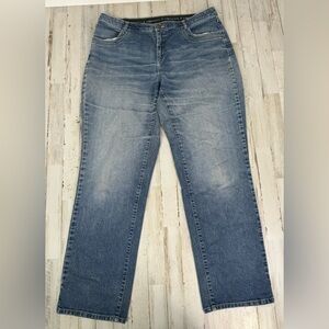 Cato Premium Jeans Women's 16W 40x33 Blue Straight Leg High Rise